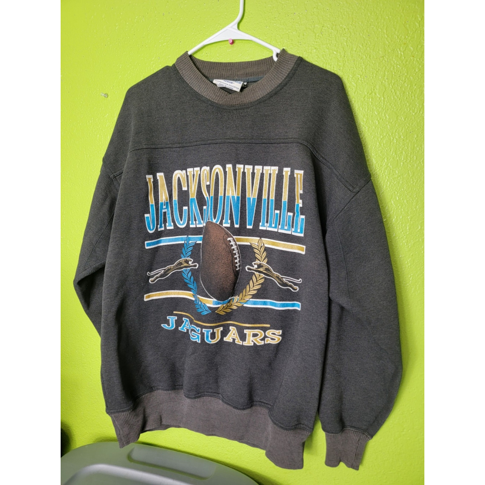Vintage Jacksonville Jaguars Crewneck Sweatshirt Banned Logo NFL 90s Crable
